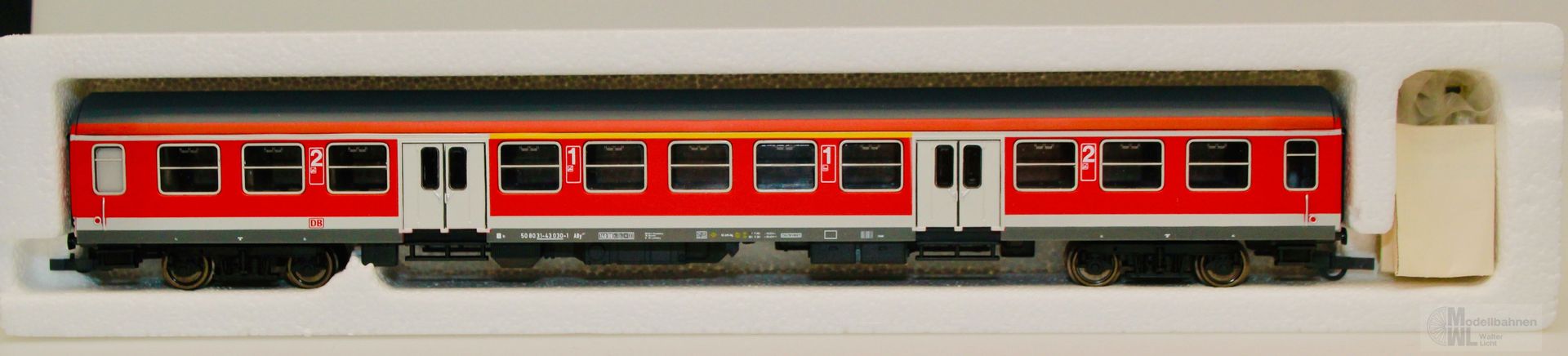 Tillig 14578 - Sachsenmodelle - Personenwagen DB ABy407 verkehrsrot H0/GL
